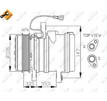 Kompresor, klimatizace NRF32436