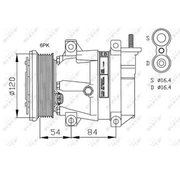 Kompresor, klimatizace NRF 32484G