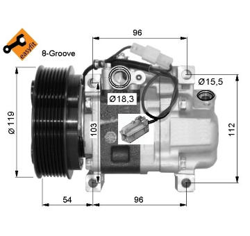 Kompresor, klimatizace NRF 32688G