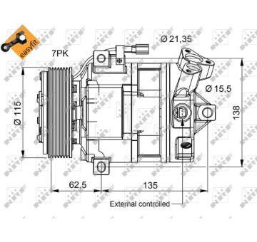 Kompresor, klimatizace NRF32692