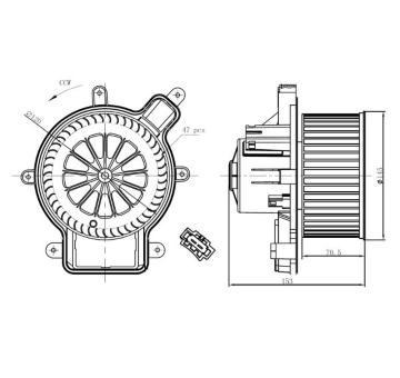 vnitřní ventilátor NRF 34270