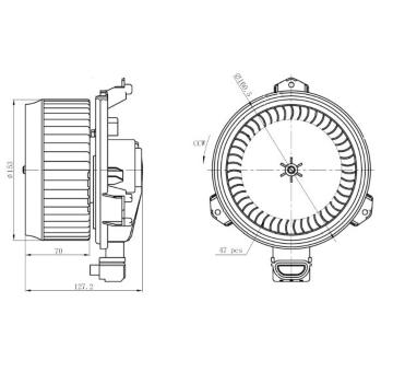 vnitřní ventilátor NRF 34277