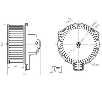 vnitřní ventilátor NRF 34291