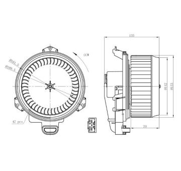 vnitřní ventilátor NRF34296