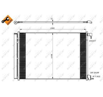 Kondenzátor, klimatizace NRF 350082