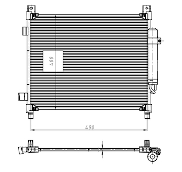 Kondenzátor, klimatizace NRF 350420