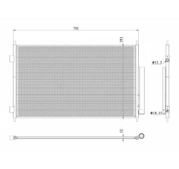 Kondenzátor, klimatizace NRF 350426