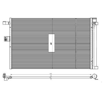 Kondenzátor klimatizácie NRF 350462