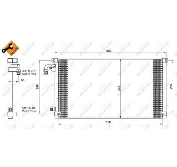 Kondenzátor, klimatizace NRF35103