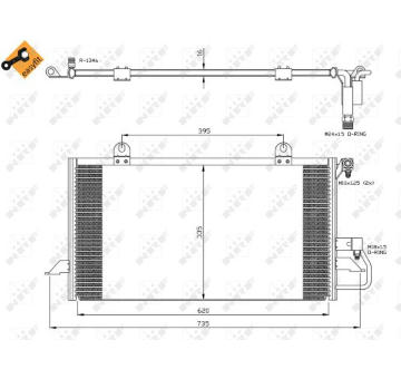 Kondenzátor, klimatizace NRF 35248