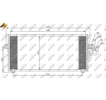 Kondenzátor, klimatizace NRF35268