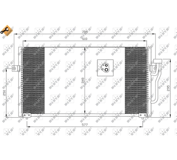 Kondenzátor, klimatizace NRF 35293