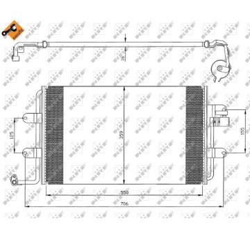 Kondenzátor, klimatizace NRF 35300