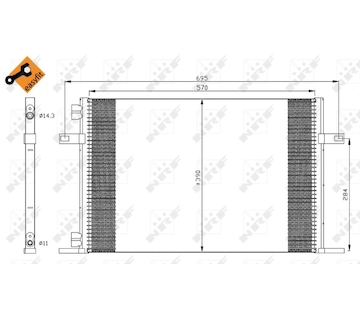 Kondenzátor, klimatizace NRF35311