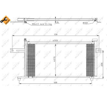 Kondenzátor, klimatizace NRF 35315