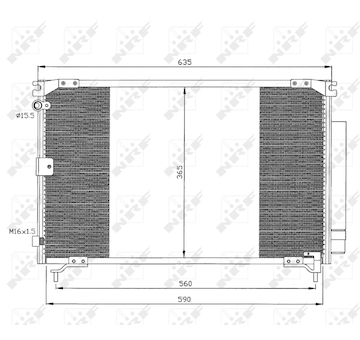 Kondenzátor, klimatizace NRF 35339