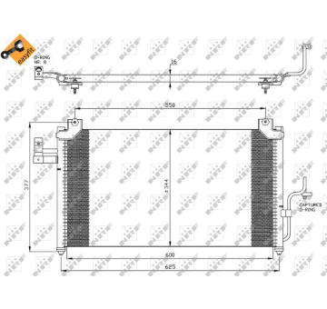 Kondenzátor, klimatizace NRF 35356