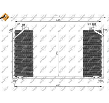 Kondenzátor, klimatizace NRF 35373