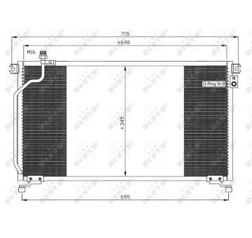 Kondenzátor, klimatizace NRF 35374