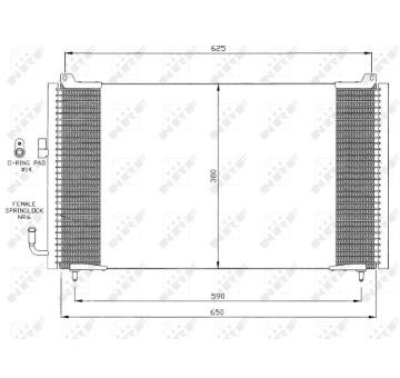 Kondenzátor, klimatizace NRF35378