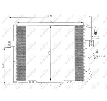 Kondenzátor, klimatizace NRF35399