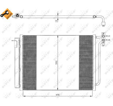Kondenzátor, klimatizace NRF 35406