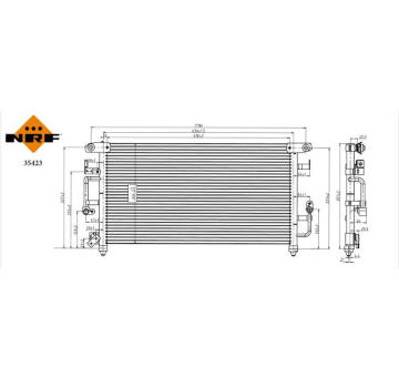 Kondenzátor, klimatizace NRF 35423