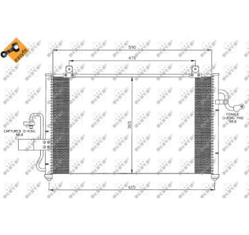Kondenzátor, klimatizace NRF35425