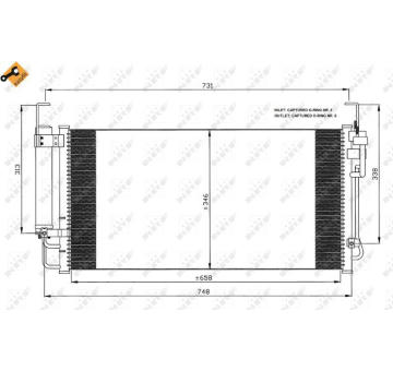 Kondenzátor, klimatizace NRF 35473