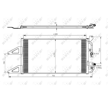 Kondenzátor, klimatizace NRF 35489