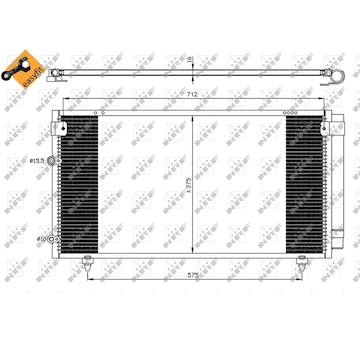 Kondenzátor, klimatizace NRF 35518