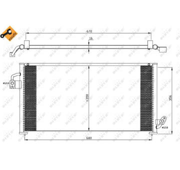 Kondenzátor, klimatizace NRF 35523