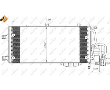 Kondenzátor klimatizácie NRF 35531