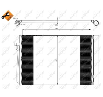 Kondenzátor, klimatizace NRF 35537