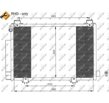 Kondenzátor, klimatizace NRF 35552