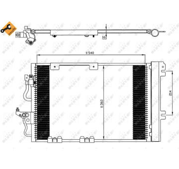 Kondenzátor, klimatizace NRF 35554