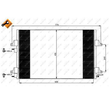 Kondenzátor, klimatizace NRF 35557