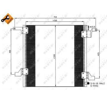 Kondenzátor, klimatizace NRF 35579