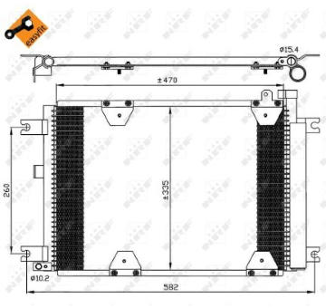 Kondenzátor, klimatizace NRF 35580