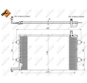Kondenzátor, klimatizace NRF 35584