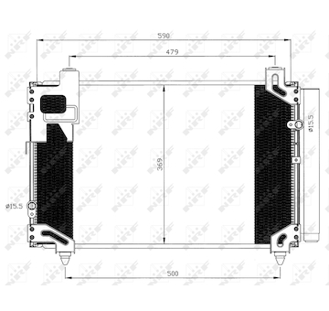 Kondenzátor, klimatizace NRF 35596