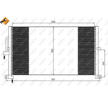 Kondenzátor, klimatizace NRF 35603