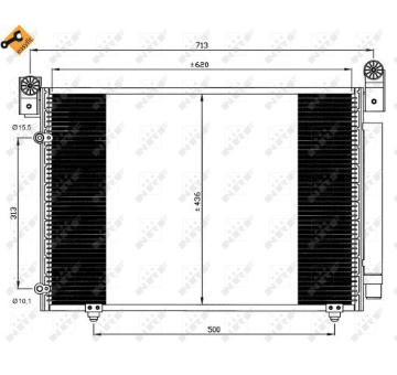 Kondenzátor, klimatizace NRF 35612