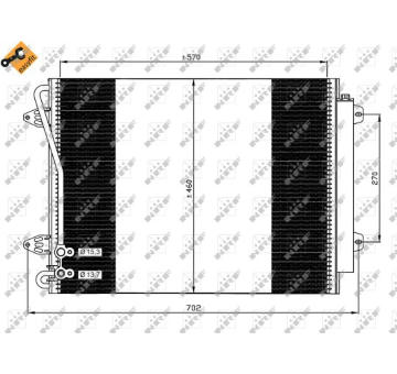 Kondenzátor, klimatizace NRF 35613