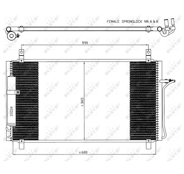 Kondenzátor, klimatizace NRF 35624
