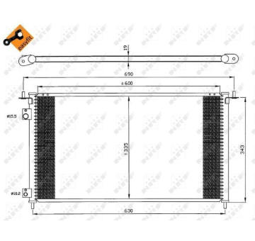 Kondenzátor, klimatizace NRF 35636