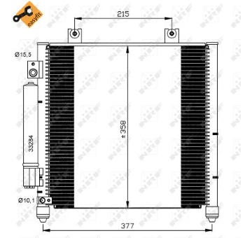 Kondenzátor, klimatizace NRF35637