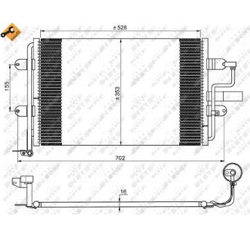 Kondenzátor, klimatizace NRF 35733