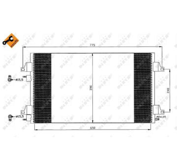 Kondenzátor, klimatizace NRF 35760