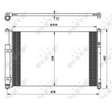 Kondenzátor, klimatizace NRF 35769